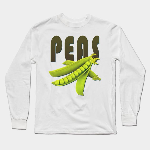 Peas green Long Sleeve T-Shirt by Oranges